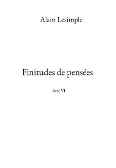 Finitudes de pensées - Couverture de livre auto édité