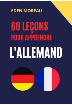 60 leçons pour apprendre l'allemand - Couverture Ebook auto édité