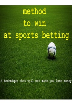 method to win at sports betting - Couverture Ebook auto édité