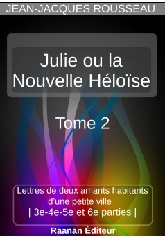 Julie ou la Nouvelle Héloïse 2 - Couverture Ebook auto édité