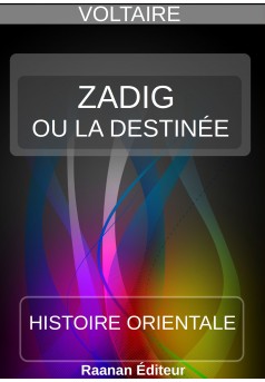 Zadig ou la Destinée - Couverture Ebook auto édité