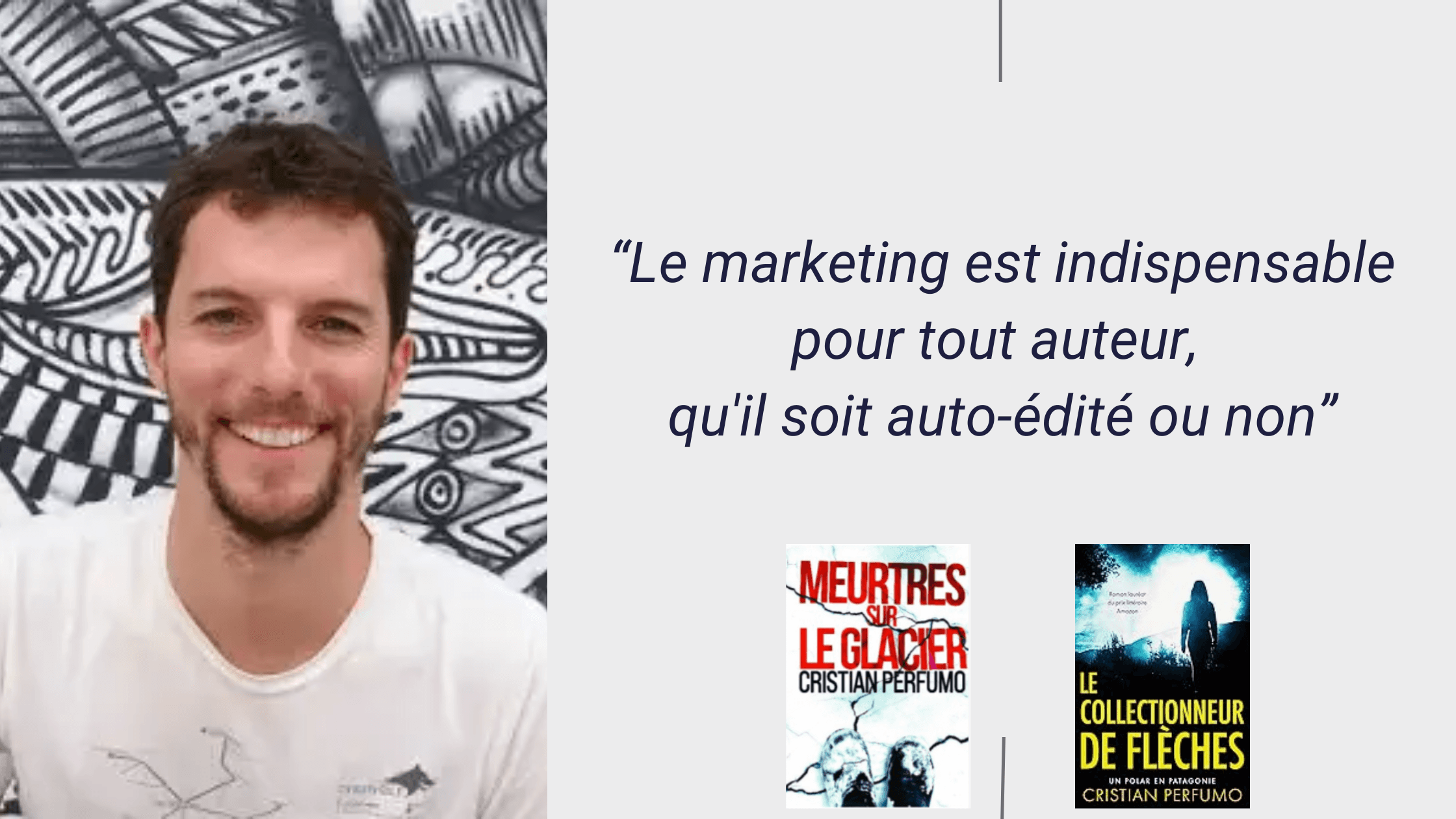 portrait de Cristian Perfumo avec une citation provenant de son interview